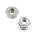 poshu(POSH) motorcycle supplies flange attaching nut stainless steel P1.25 2 piece insertion M10 910210-S2 silver ( stain re