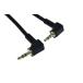  стерео Mini штекер кабель 3.5[fai] 3.5mm ( мужской - мужской обе стороны L type ) 0.5m LAV-AS05LL