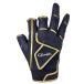  Gamakatsu (Gamakatsu) CORDURAto-na men to перчатка 3шт.@ порез GM7290 черный / Gold LL