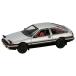 HJ64 1/64 Toyota Sprinter Trueno GT APEX (AE86) JDM Style серебряный / черный конечный продукт 