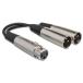 Hosa YXM-121 15cm XLR женский -XLR мужской ×2 Y кабель 