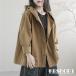  easy Schott height outer with a hood . front opening plain spring autumn s feather weave with pocket button stop large size nature . body type cover wide width . put on . none *