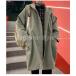  trench coat men's business coat long coat spring coat hood outer coat 