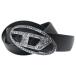 DIESEL дизель женский кожаный ремень X09611 P6364 / B-1DR STRASS черный стандартный популярный товар 