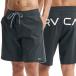 RVCA Roo ka мужской спортивные шорты BG041505 / BACK TRUNK скорость .4WAY стрейч плавание брюки шорты черный 