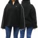 TOMMY JEANS Tommy джинсы женский половина Zip флис DW16271 черный большой размер большой Silhouette Logo нашивка 