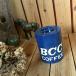 } Vintage *BCC COFFEE* старый кофе жестяная банка *Tin жестяная пластина пустой жестяная банка * бардачок * посадочная машина место хранения садоводство ..CAFE Cafe * Vintage * античный 