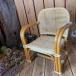 }80s Vintage * old rattan. baby chair * rattan. child chair * child chair chair * Vintage * nature natural natural * antique *bro can to old tool 