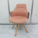 oka пятно Live s рабочий стул дерево ножек low задний другой обивка двухцветный бледный розовый / индиго белый корпус натуральный ножек 
