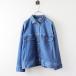  beautiful goods duklaseDoCLASSE. twist air Denim oversize jacket 7/ blue outer [2400013850513]