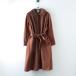  Anne bi Dex fig London AMBIDEX fig London шерсть пальто с отложным воротником FI Brown внешний жакет [2400014916607]