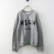  M e волокно - M MSGM вырез лодочкой Logo принт тренировочный S/ светло-серый tops тянуть over [2400014978506]