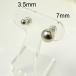 �v���`�i �ۋ� �s�A�X �Ў� 2mm 2.5mm 3mm �����Y ���f�B�[�X  Pt900 ���� �v���`�i�s�A�X  �{�[���s�A�X �v���[���g �M�t�g ���� �֘A�摜3