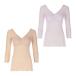 (トリンプ)triumphカップ付きインナー1681 7分袖トップ(LL) G1681 Top(7)