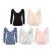 セール30%OFF (アモスタイル)AMOSTYLE 秘めインナーFit 7分袖Vネックトップ AMSTG1369 Top(7)1