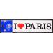 I LOVE PARIS стикер белый S размер в Японии не продается 