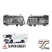  Mitsubishi Fuso Super Great эпоха Heisei 8 год 6 месяц ~ эпоха Heisei 19 год 3 месяц заграничная спецификация угол глаз 4 тип света передняя фара металлизированный защита фар retro лицо 