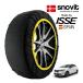 snovit стандартный товар ISSE производство Nissan Note X 90 anniversary car 6AA-E13 185/60R16 16 дюймовый передний snow носки текстильный колесная цепь не металл 
