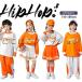  orange длинный рукав Kids Dance hip-hop мужчина девочка tops длинный T брюки юбка танцевальный костюм белый Street серия девушки jaz группа одежда Dan 