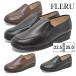 f направляющие комфорт женский комфорт обувь 363 371 FLERU Loafer Wedge подошва goa пятка .... широкий 3E