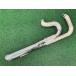  Steed 400 muffler неоригинальный б/у мотоцикл детали NC26 STEED нержавеющая сталь 2in1 slash cut функциональный без проблем 18