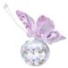 H D HYALINE   DORA Pink Crystal Flying Butterfly with Crystal Ball Base ե󥳥쥯 åȥ饹ʪ 塼 ˥ޥ륳쥯