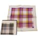 2.29 pocket square трубчатая обводка * в клетку ( желтый * Brown )linen( лен ) 100%