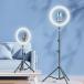  фары со светящимися кольцами смартфон штатив LED фотосъемка подставка эластичный 3 цвет режим нет -ступенчатый style свет складной 360 раз регулировка . свет собственный ../ распределение / сырой радиовещание . место хранения легко 