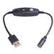USB A�[�q���O�a3.8mm���a1.4mm(���X) �X�C�b�`�t���d���P�[�u�� ���������d�C���X�C�b�`��ON/OFF�\  COMON 38142A-03SW