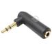 3.5mm звук L type адаптер 3 высшее 3.5mm( мужской )-3 высшее 3.5mm( женский ) 3 высшее терминал вмешательство предотвращение . маленький Space контакт предотвращение повреждение предотвращение автомобильный и т.п. ZUUN ADAD-335zcL