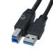 USB3.0 2m  USB3.0A (�I�X)-USB3.0B (�I�X) USB3.0 �P�[�u�� DVD �n�[�h�f�B�X�N �e���r USB3.0 �����]���@��ڑ��p COMON 3AB-20