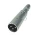 6.3mm стерео -MIC терминал изменение адаптер 6.3mm стерео ( женский )-MIC(3pin)( мужской ) XLR3 12C Canon музыкальные инструменты Mike редактирование музыки кабель удлинение, изменение 63SzcMIC