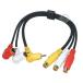 RCA direct angle cable 30cm RCA( female )-RCA( male ) direct angle in-vehicle monitor * in-vehicle device vessel * ornament tv * narrow place connection .ZUUN AV03-LCA