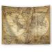 SALUDABLE карта мира гобелен постер античный смешанные товары большой размер retro Vintage (73x95cm)