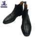  б/у AB CROCKETT&amp;JONES Crockett &amp; Jones со вставкой из резинки ботинки черный мужской Barneys New York специальный заказ #7E. магазин ломбард A3978