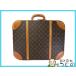  бесплатная доставка Louis * Vuitton багажник кейс ryu van голубой монограмма чемодан Vintage LV LOUIS VUITTON ломбард Kobe ... 