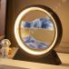  Sand Picture LED. песок . Sand искусство текущий . песок . часы двигаться песок. искусство . интерьер украшение офис настольный оборудование орнамент песок . модный красивый Uni -k