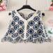  гонки лучший женский безрукавка цветочный принт вышивка накладывающийся надеты вязаный жилет tops перо ткань короткий bai цвет ... шт .. майка свободно ko-te
