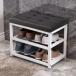  вход bench стул место хранения обувь подставка bench ширина 50cm глубина 30cm высота 45cm тонкий выдерживаемая нагрузка 100kg стойка для обуви обувь коробка вход стул обувь inserting компактный скольжение .... там .
