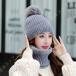  шляпа женский вязаная шапка вязаная шапка pompon имеется женщина шляпа осень-зима большой размер маленький лицо Golf велосипед симпатичный модный защищающий от холода вязаный шляпа шерсть плетеный 