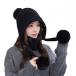 MangjiaoBH теплый вязаная шапка . обратная сторона ворсистый защищающий от холода теплоизоляция велосипед движение ходить на работу для колпак 2 позиций комплект лыжи уличный зима вязаная шапка вязаная шапка защита горла "neck warmer" 