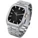 CAGOS �R���p�`�u��Apple Watch �o���h �X�e�����X�P�[�X��̌^�o���h 49mm �X�e�����X�|�J�o�[�t�� �A�b�v���E�H�b�`�o��