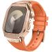 YOFITAR for Apple Watch �o���h�ƃP�[�X�Ɣw�ʃP�[�X��3in1��̌^�f�U�C�� 45mm/44mm apple watc