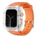 YOFITAR for Apple Watch �o���h �P�[�X��̌^ 45mm/44mm TPU�f�� �A�b�v���E�H�b�`�o���h �J�o�[�t��Ap