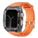 YOFITAR for Apple Watch �o���h �P�[�X��̌^ 45mm/44mm TPU�f�� �A�b�v���E�H�b�`�o���h �J�o�[�t��Ap