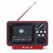 WINTECH TVR-RT1 RD 2.8 дюймовый 1 SEG телевизор retro дизайн радио . можно слушать широкий FM соответствует красный 