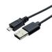 ߥ襷 USB-MS201BK ǽդmicroUSB֥  1m