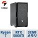 ge-mingPC G-GEAR GE7A-E251B/CP1 Ryzen7 7800X3D /RTX5060Ti(16GB версия ) /32GB память /1TB SSD /WiFi+Bluetooth соответствует 