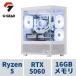 ge-mingPC G-GEAR White GP5A-A260B/A/CP1 Ryzen5 7500F /RTX5060 /16GB память /1TB SSD /WiFi+BT соответствует, водяное охлаждение specification 