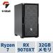 ge-mingPC G-GEAR GE7A-L261BH/C/CP4 Ryzen7 9800X3D /RADEON RX9070XT /32GB память /2TB SSD /WiFi7+BT соответствует, водяное охлаждение specification 